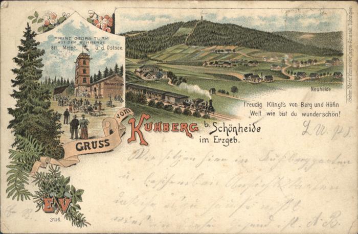 Schoenheide Erzgebirge uhberg Prinz Georg Turm