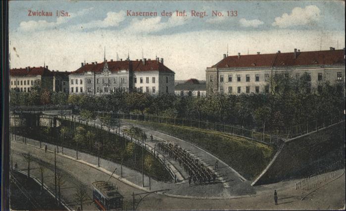 Zwickau Sachsen Zwickau Kasernen Regt Nr 133