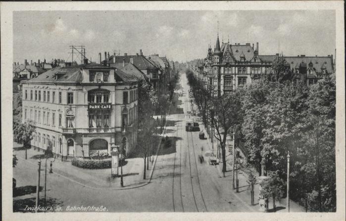 Zwickau Sachsen Zwickau Bahnhofstrasse Strassenbahn