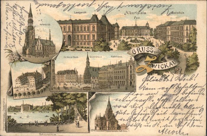 Zwickau Sachsen Zwickau Landgericht Albertplatz Realsch