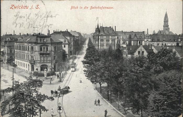 Zwickau Sachsen Zwickau Bahnhofstrasse Strasenbahn Kuts