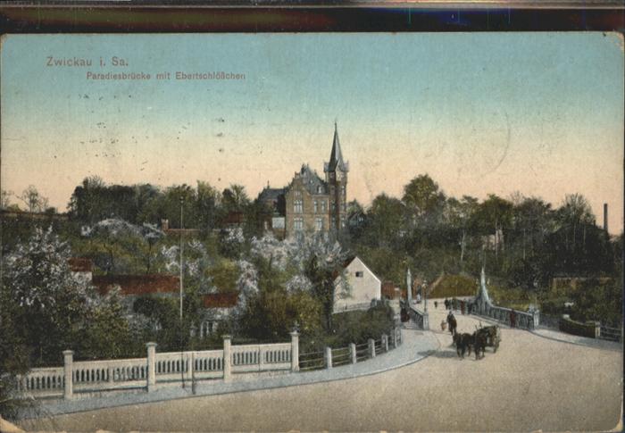 Zwickau Sachsen Zwickau Paradiesbrücke Ebertschlösschen