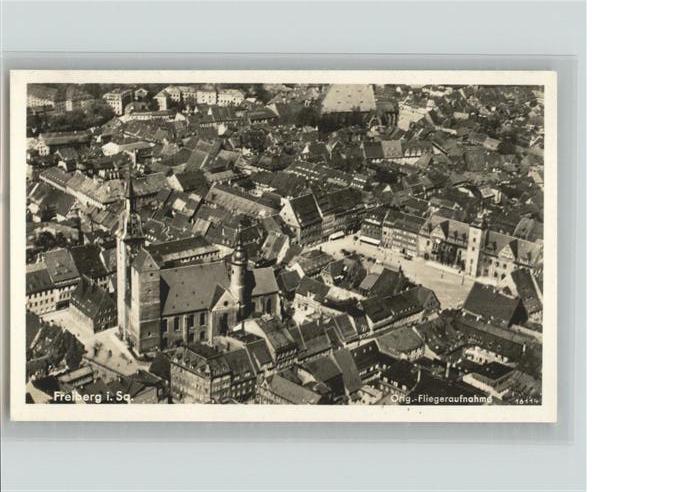 Freiberg Sachsen Fliegeraufnahme