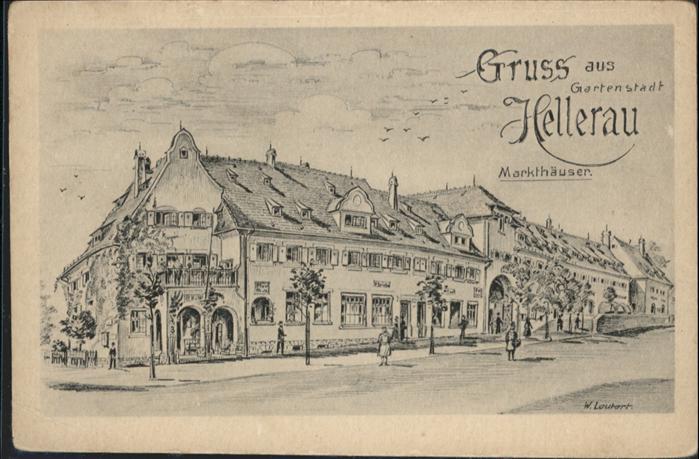 Hellerau Markthaus Gartenstadt Künstler W. Leute