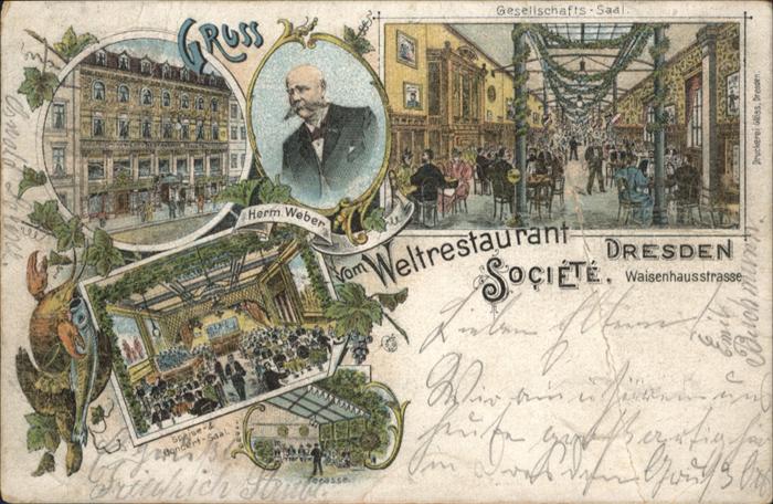 Dresden Waisenhausstrasse Restaurant Societe
