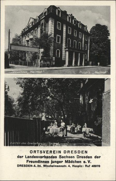 DRESDEN Elbe Hospiz Heimat Speisehaus