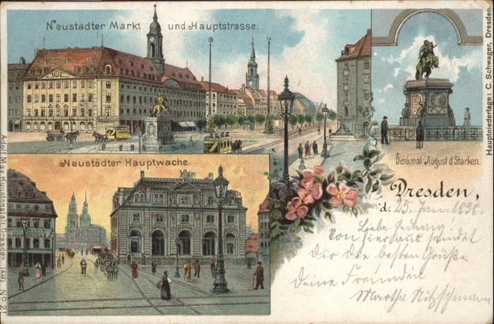 Dresden Denkmal August der Starke Hauptstrasse