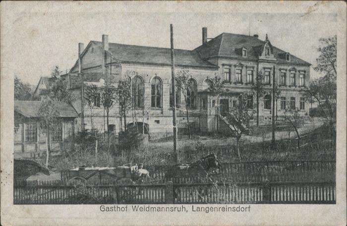 Langenreinsdorf Gasthof Weidmannsruh