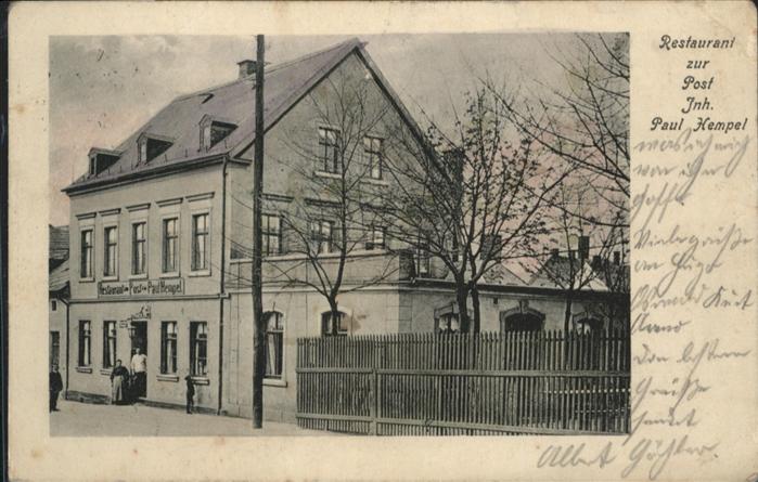 Werdau [Stempelabschlag] Restaurant zur Post