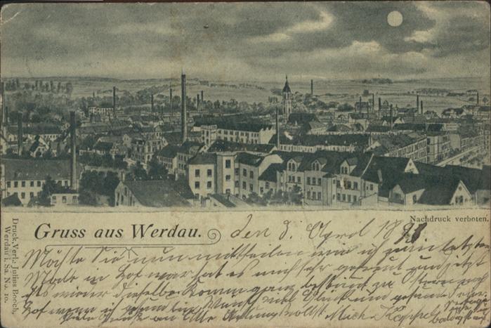 Werdau Mondscheinkarte