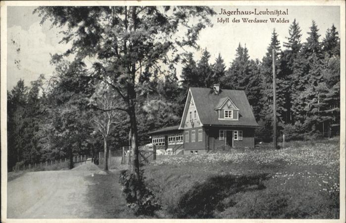 Werdau [Stempelabschlag] Jägerhaus Leubnitztal