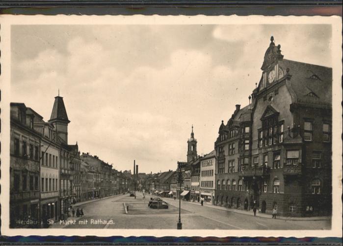 Werdau Sachsen Markt Rathaus