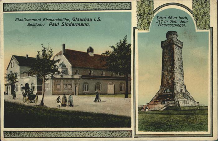 Glauchau Sachsen Etablissement Bismarckhöhe Turm