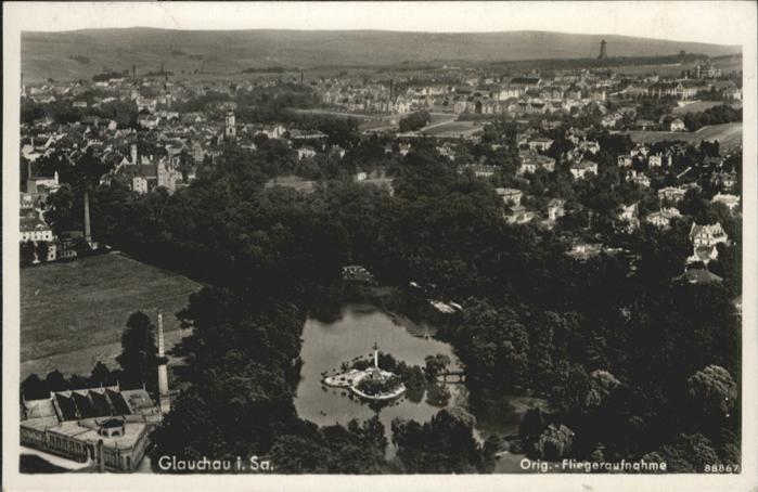 Glauchau Sachsen Fliegeraufnahme