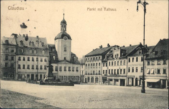 Glauchau Rathaus Markt