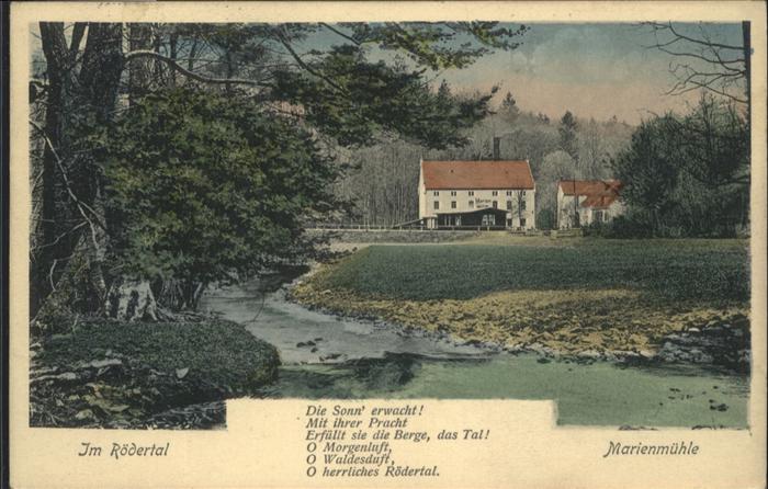 Radeberg Sachsen [Stempelabschlag] Rödertal Marienmühle