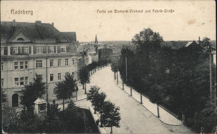 Radeberg Sachsen Bismarck-Denkmal Fabrik-Strasse