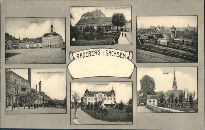 Radeberg Sachsen Marktplatz Altes Schloss Amtsgericht Ex