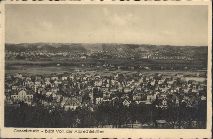 Cossebaude Blick von Albrechtshöhe