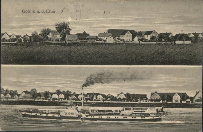 Gohlis Dresden Flussdampfer Saxonia Feldpost