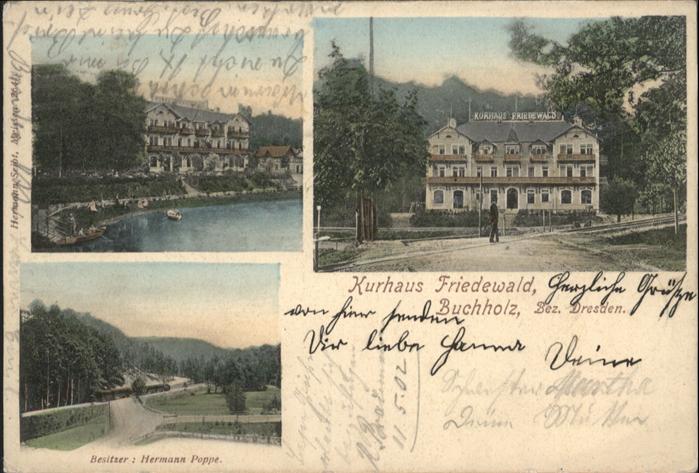 Buchholz Moritzburg Kurhaus Friedewald