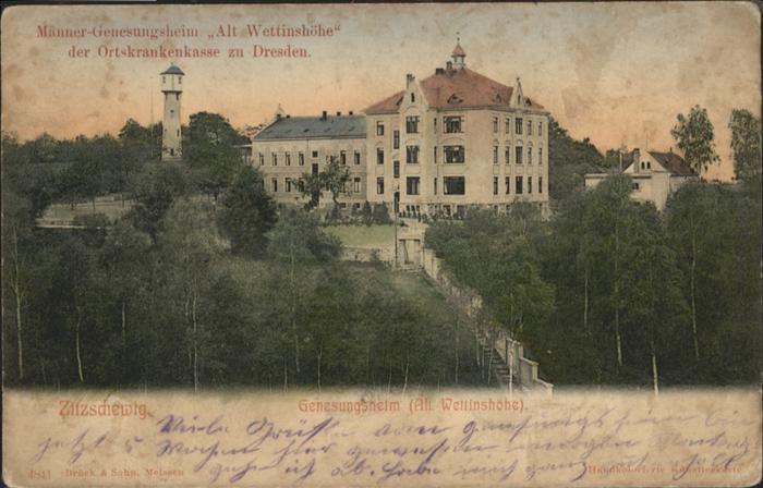 Zitzschewig Männer-Genesungsheim Alt-Wettinshöhe Or