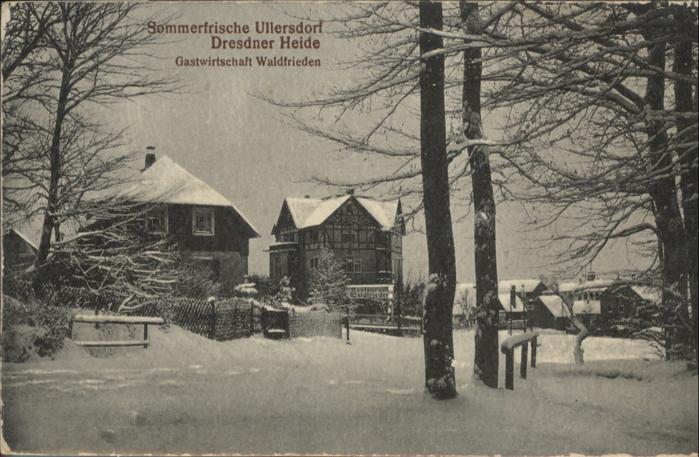 Ullersdorf Dresden Dresdner Heide Gastwirtschaft Waldfried
