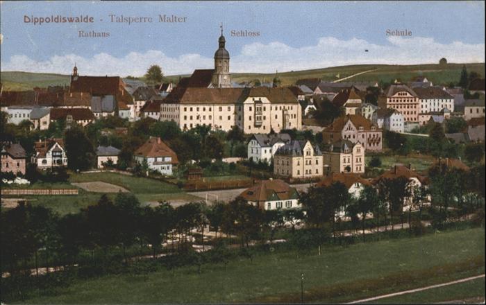 Dippoldiswalde Osterzgebirge Dippoldiswalde Talsperre Malter Rathaus