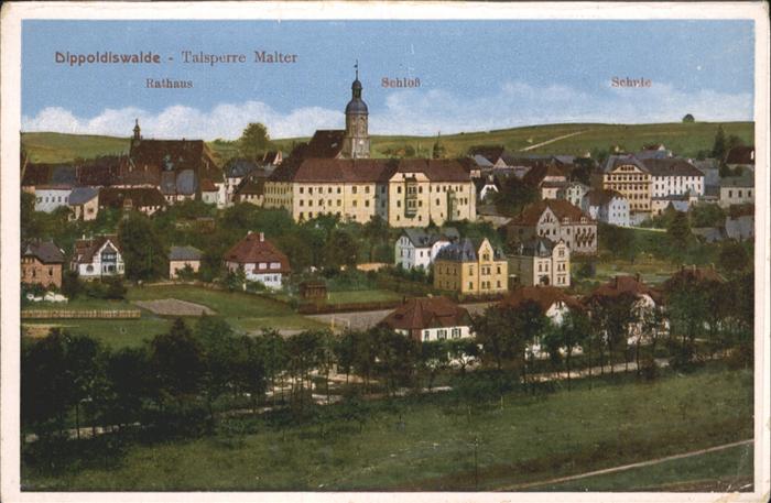 Dippoldiswalde Osterzgebirge Dippoldiswalde Talsperre Malter Rathaus