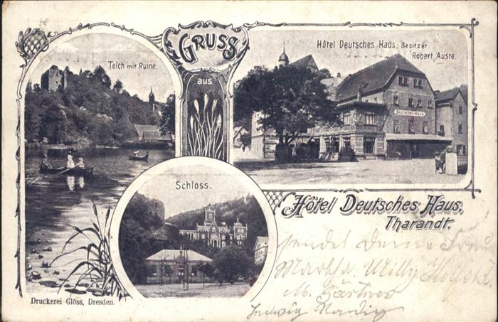 Tharandt Ruine Hotel Deutsches Haus Schloss