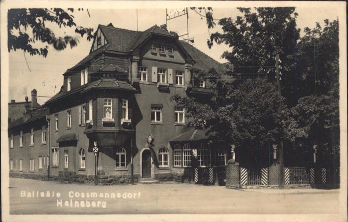 Hainsberg Sachsen Ballsaal Cossmannsdorf