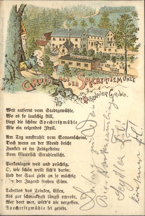 Rabenau Sachsen Spechtritzmühle Rabenauer Grund