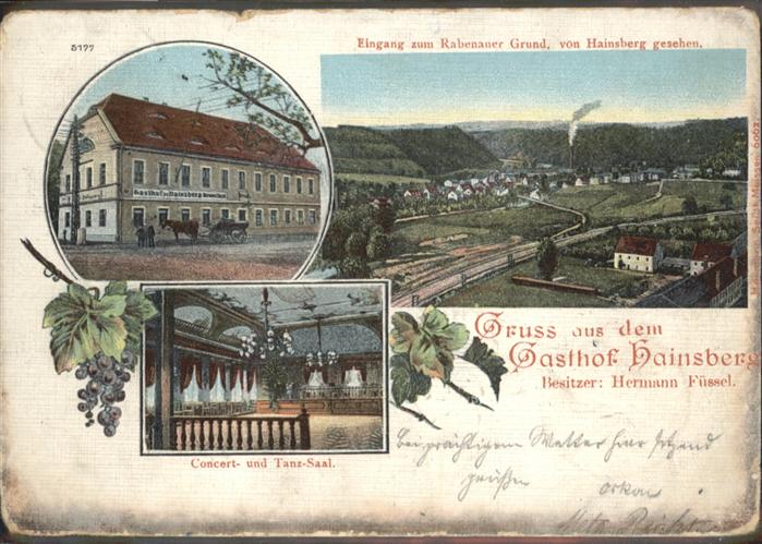 Hainsberg Sachsen Gasthof Hainsberg