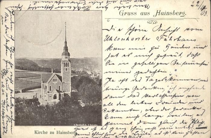 Hainsberg Sachsen Kirche