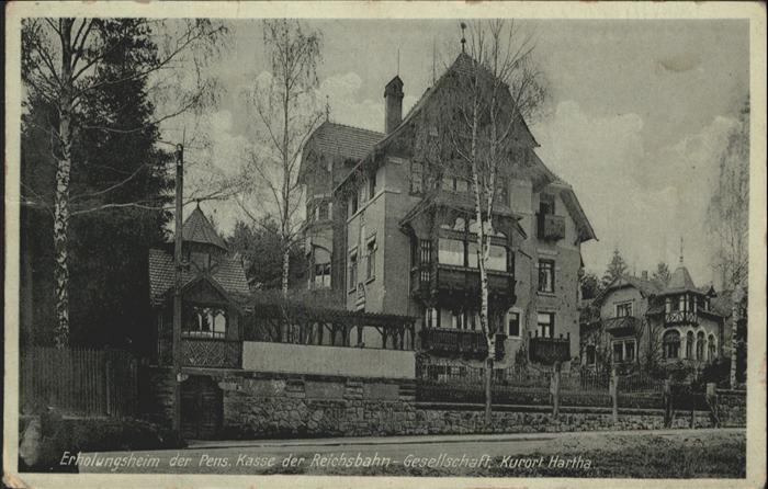 Hartha Tharandt Erholungsheim der Pens Reichsbahn