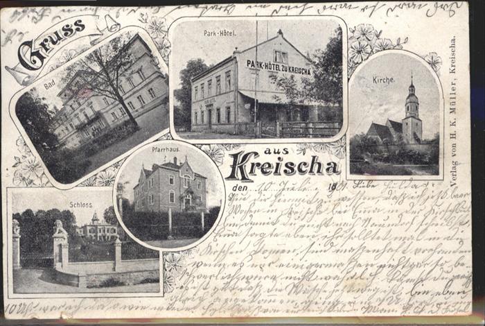 Kreischa Pfarrhaus Schloss Parkhotel Kirche