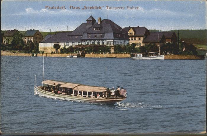 Paulsdorf Dippoldiswalde Haus Seeblick Talsperre Malter