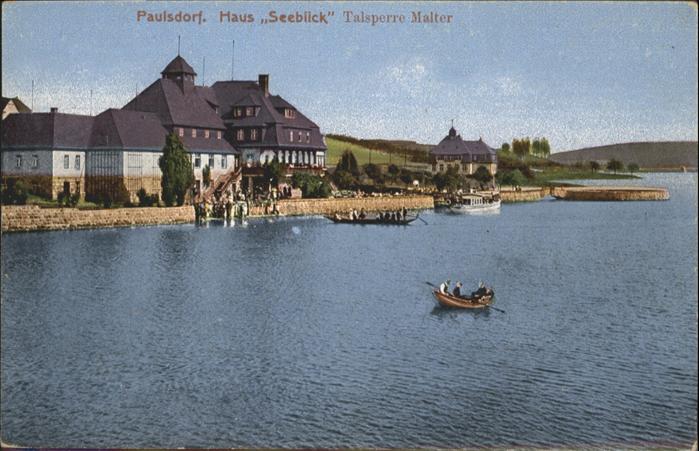 Paulsdorf Dippoldiswalde Haus Seeblick Talsperre Malter