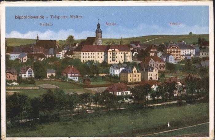 Dippoldiswalde Osterzgebirge Dippoldiswalde Talsperre Malter Rathaus