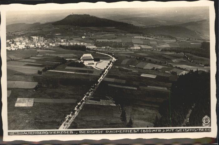 Altenberg Erzgebirge Fliegeraufnahme Berghof Raupennest