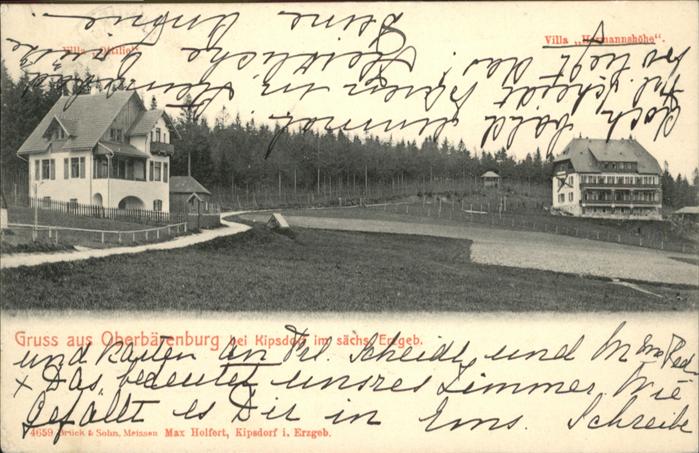 Oberbaerenburg Baerenburg Oberbärenburg Kipsdorf Erzgebirge