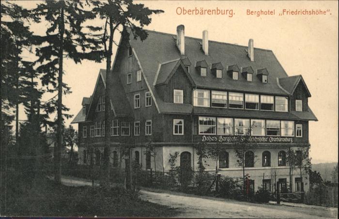 Oberbaerenburg Baerenburg Oberbärenburg Hotel Friedrichshöhe *