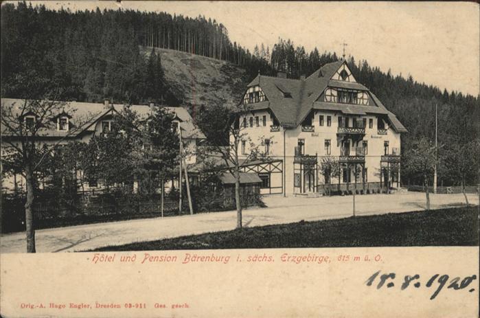 Baerenburg Sachsen Bärenburg Erzgebirge Hotel Pension