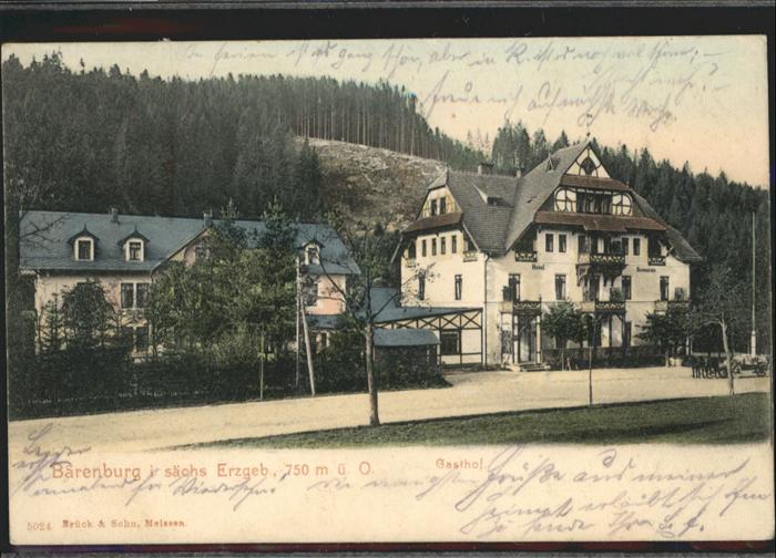 Baerenburg Sachsen Bärenburg Erzgebirge Gasthof