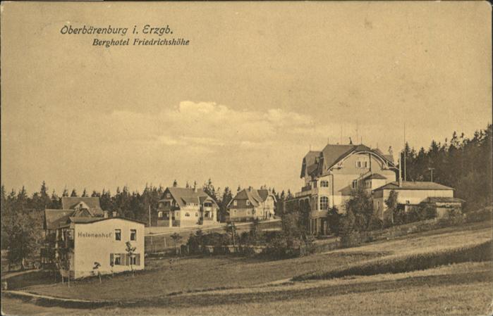 Oberbaerenburg Baerenburg Oberbärenburg Erzgebirge Hotel Friedric
