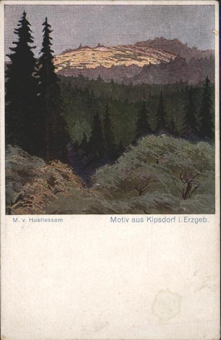 Kipsdorf Erzgebirge Künstler M. v. Heullessem