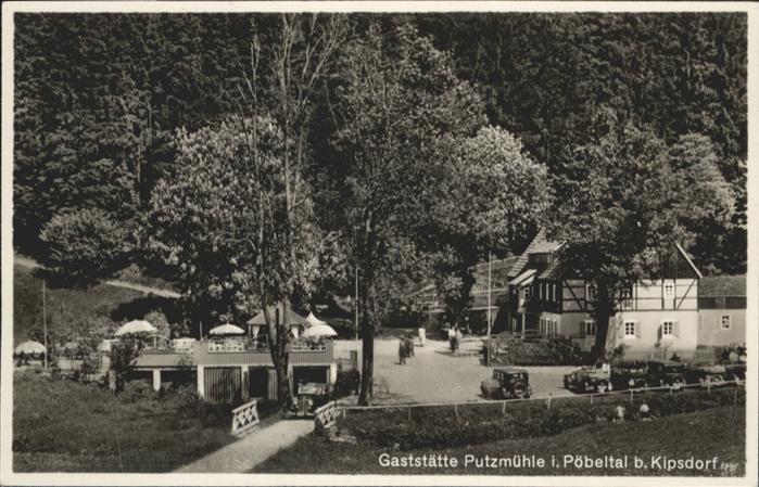Kipsdorf Gaststätte Putzmühle Pöbeltal *