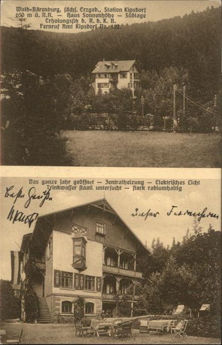 Waldbaerenburg rzgebirge Kipsdorf Haus Sonnenhöhe *