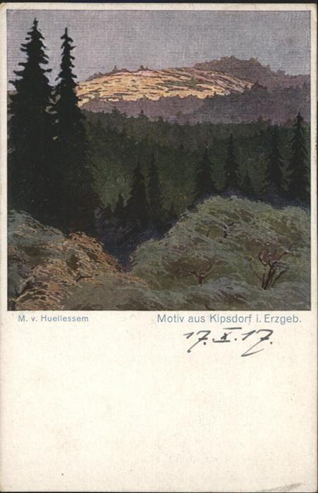 Kipsdorf Erzgebirge Künstler M. v. Heullessem