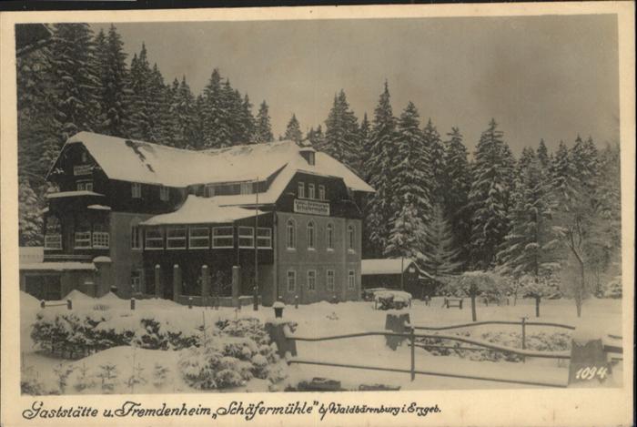 Waldbaerenburg rzgebirge Gaststätte Fremdenheim Schäfe